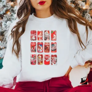 Christmas Coca Cola Sweatshirt, Gift for Coke Lover, Coke bottles