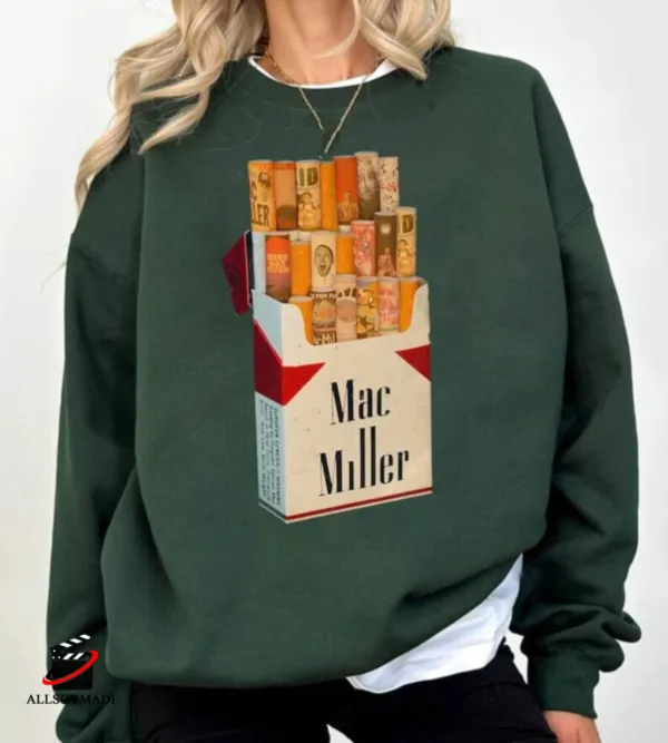 Vintage Mac Millers Pack Of Cigarettes Sweatshirt