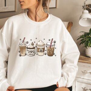 Cute Dog Mama and Coffee Lover Sweatshirt, Coffee Dog Mom Sweatshirt, Mother's Day Sweat, Coffee Lover Shirt, Coffee And Dog, Dog Mom Gift