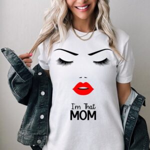 Mom T-shirt, Young Mom Gift, Gift For Mom, Glamorous Mom Tee, Fashionable Mom Tee, Trendy Mom Shirt, Mom Birthday Gift, Mom Birthday T-shirt