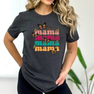 Mama Butterfly Shirt, Flower Power Shirt, mom tshirt, Gift for Mom, Retro Mom Tee, Mother's Day Tshirt, Mother In Law gift, Mom Birthday