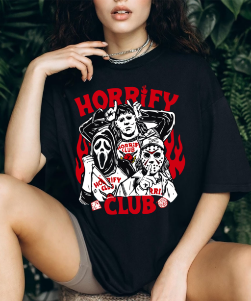 Horror Hellfire Club Embroidered Shirt