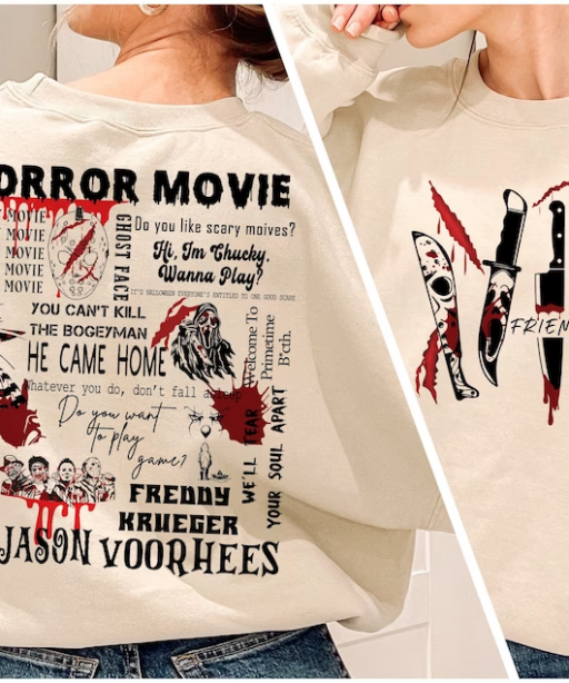 Friends Horror Movie Characters Shirt