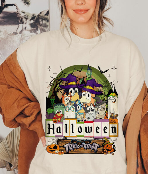 Bluey And Friends Happy Halloween Shirt