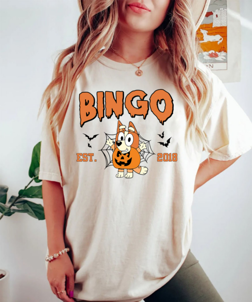 Bingo Halloween Embroidered Shirt