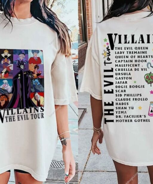 Disney Villains The Evil Tour Shirt