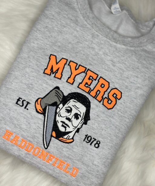 Michael Myers Haddonfield Embroidered Shirt