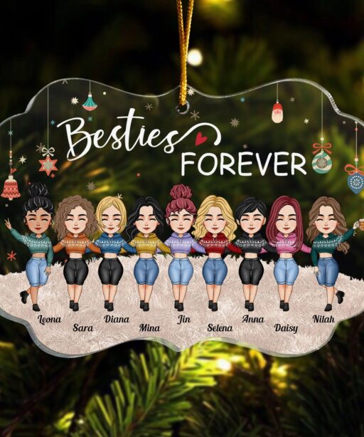 PersonalizedBesties Sisters Forever Ornament Christmas