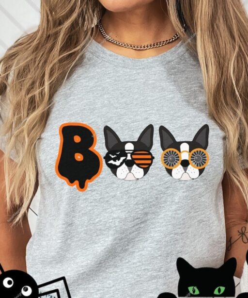 Boston Terrier Halloween Shirt