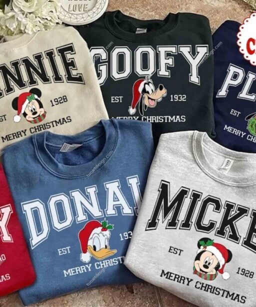 Disney Mickey and Friends Characters Christmas Shirt