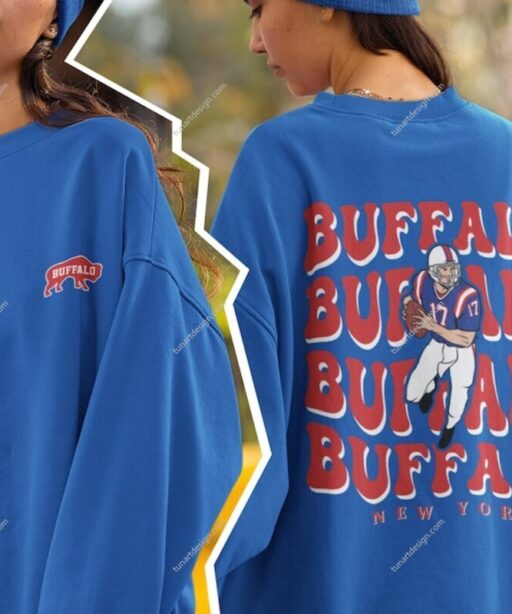 Retro Buffalo Football 2 Sides Shirt