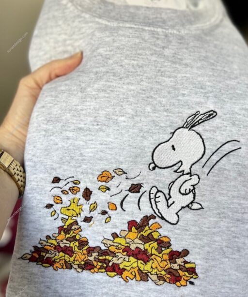 Snoopy Halloween Embroidered Shirt 1