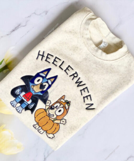 Toddler Heelerween Dog Embroidered Shirt