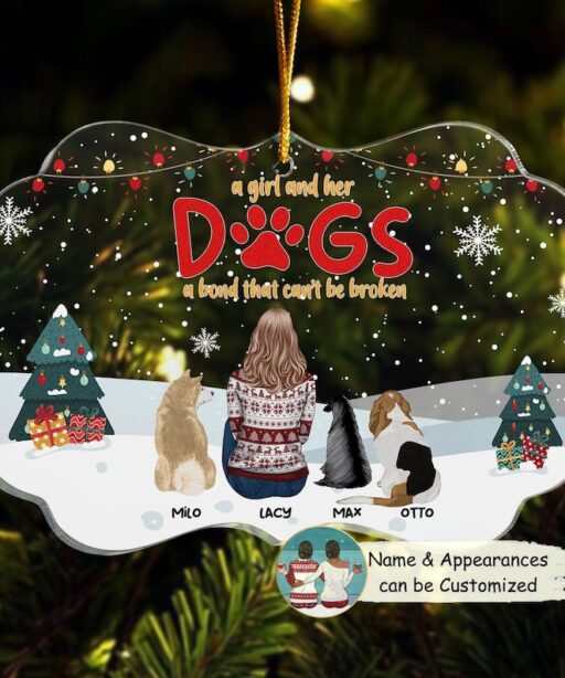 Christmas Dog Mom Gifts Ornaments