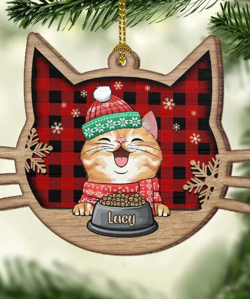 Personalized Cat Christmas Ornament