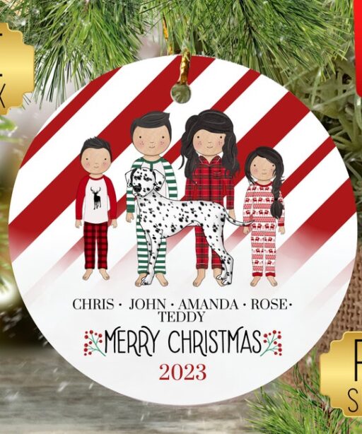 Personalized Family with Children Ornament