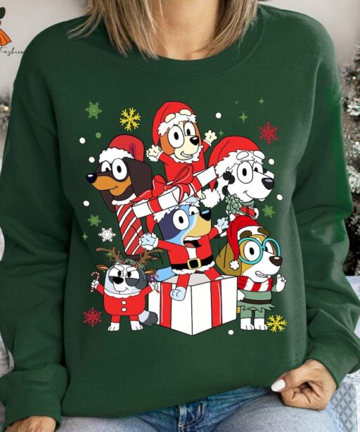 Bluey Family Christmas Shirt