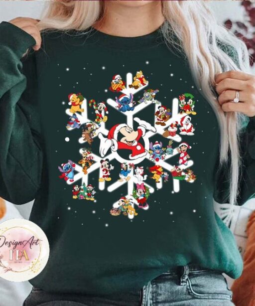 Mickey & friends Snowflake Christmas shirt