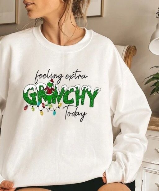 Vintage Feeling Extra Grinchy Today Shirt