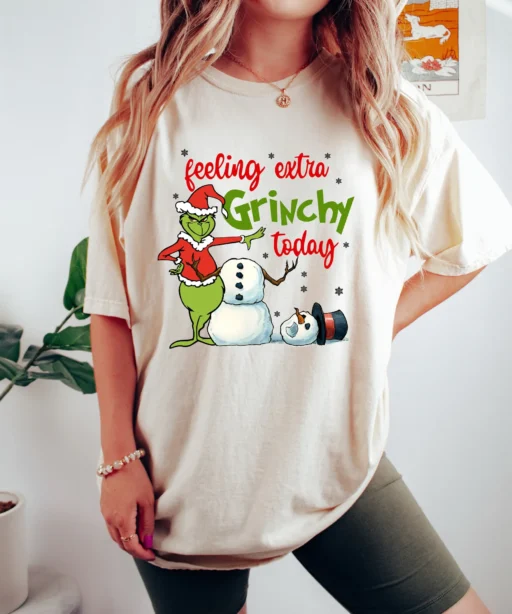 Grinch Feeling Extra Grinchy Today Shirt