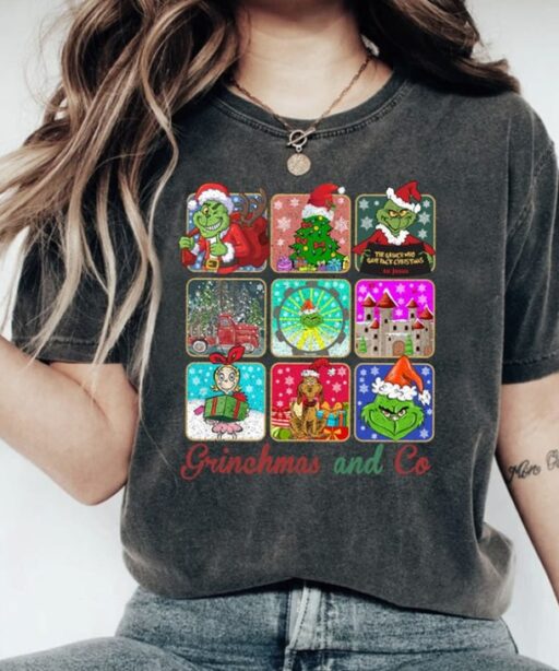 Comfort Colors Grinchmas and Co Shirt