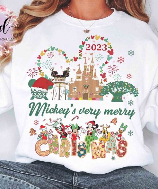 Cute Mickey's Very Merry Christmas Party Shirt