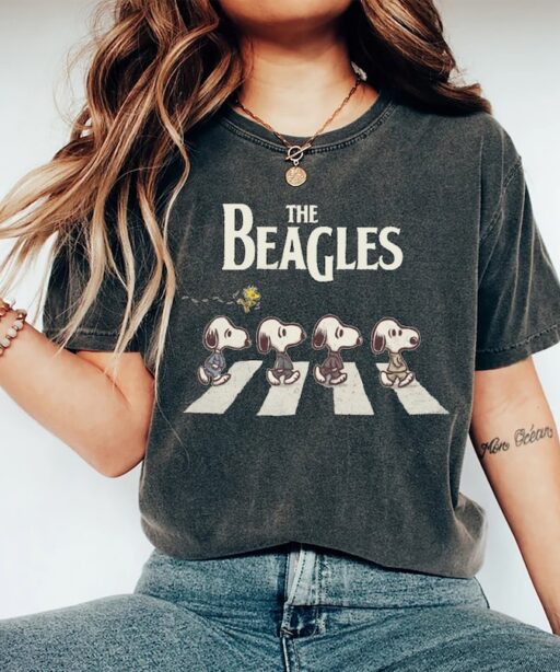 The Beagles Abbey Road Inspired Snoopy Shirt