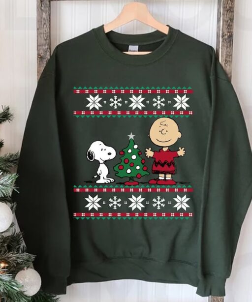 Vintage Peanuts Charlie Brown & Friends Christmas Shirt