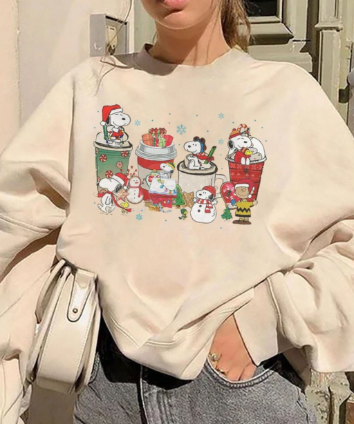 Vintage Snoopy Coffee Christmas Shirt