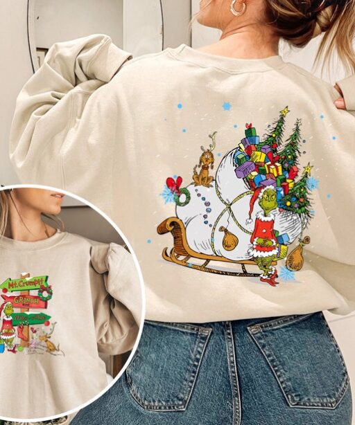 The Grinch Christmas 2 Sided Shirt