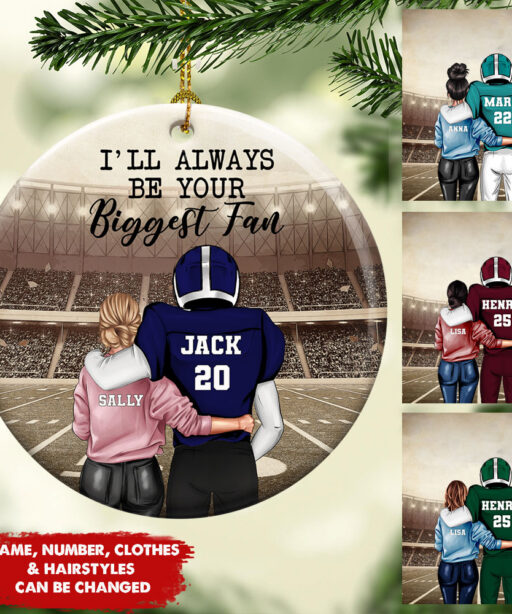 I'll Always Be Your Biggest Fan Personalized Ornament