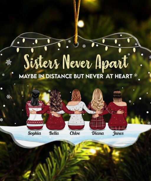 Personalized Ornaments For Sisters