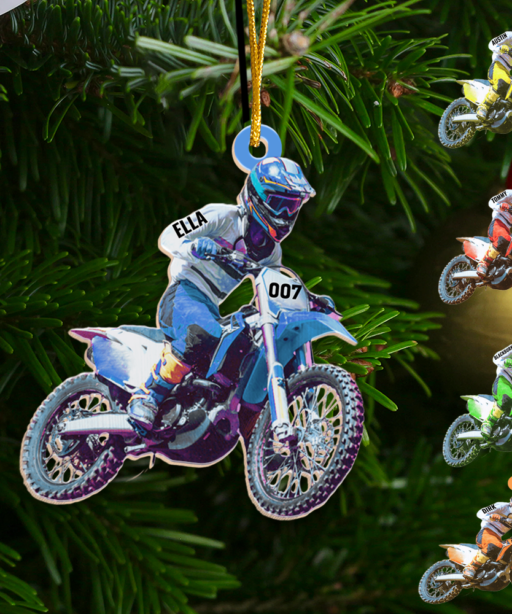 Personalized Biker Ornament