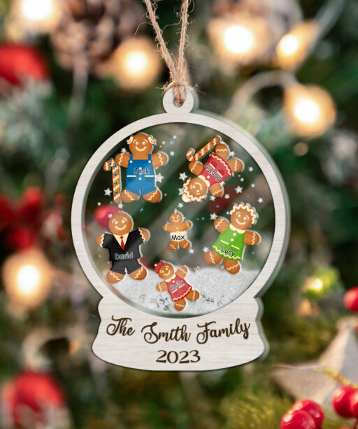 Personalized Family Shaker Ornament 2023