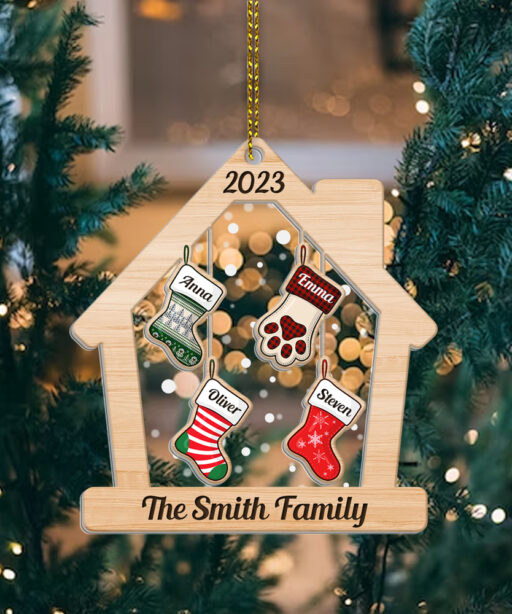 Personalized Family Christmas Ornament 2023