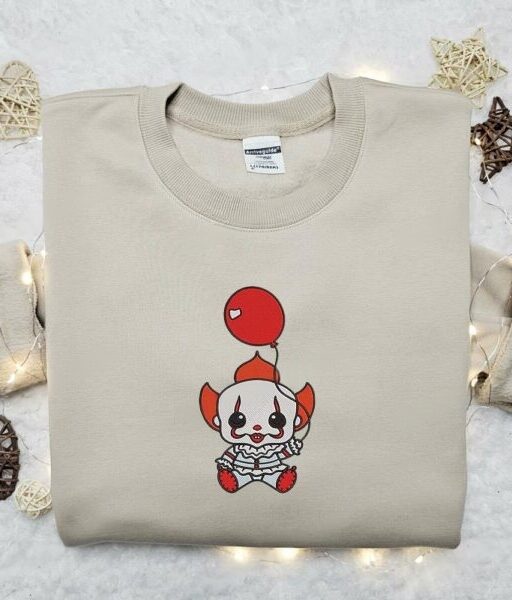 Baby Clown IT Balloon Embroidered Shirt