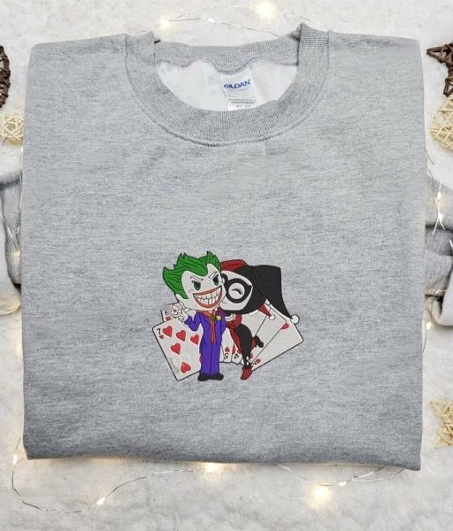 Baby Joker and Harley Quinn Embroidered