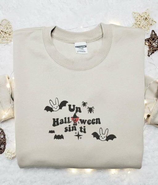 Bad Bunny Un Halloween Sin Ti Embroidered Shirt