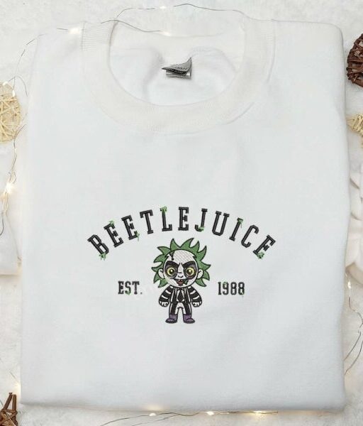 Beetlejuice Est 1988 Embroidered Shirt