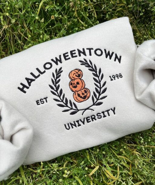 Vintage Halloweentown Embroidered Shirt