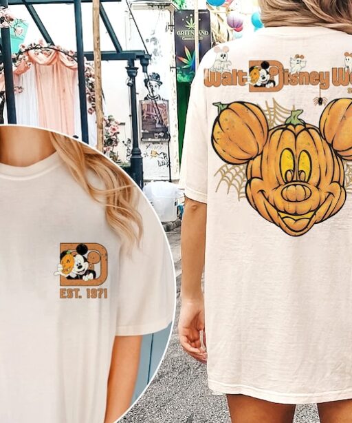 Vintage Walt Disney World Halloween 2 Side Shirt