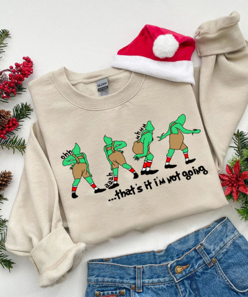That's It I'm Not Going Christmas Graphic Shirt
