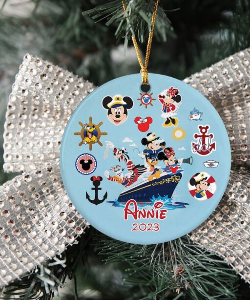 Personalized Disney Cruise Christmas Ornament