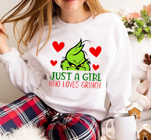 Just A Girl Who Loves Grinch Shirt