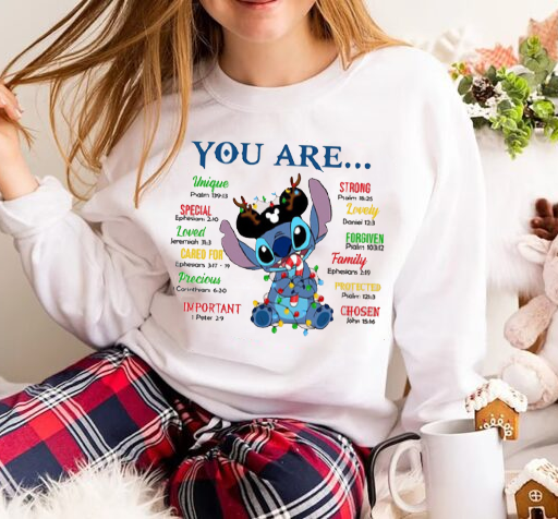 Disney Lilo And Stitch Santa Shirt
