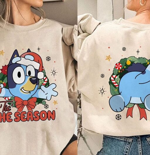 Bluey and Bingo Family Merry Christmas Shirt