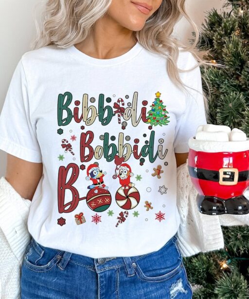 Bluey Bibbidi Bobbidi Boo Christmas Shirt