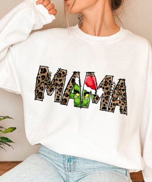 Christmas Mama Grinch Face Shirt