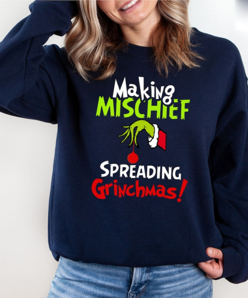 Making Mischief Spreading Grinchmas Shirt