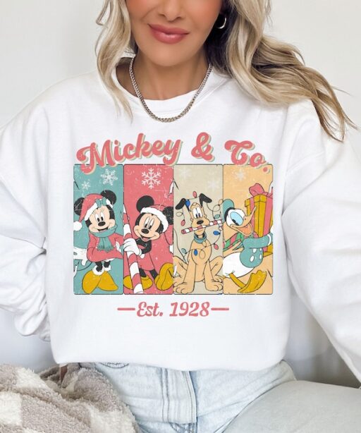 Retro Mickey And Friends Christmas Shirt